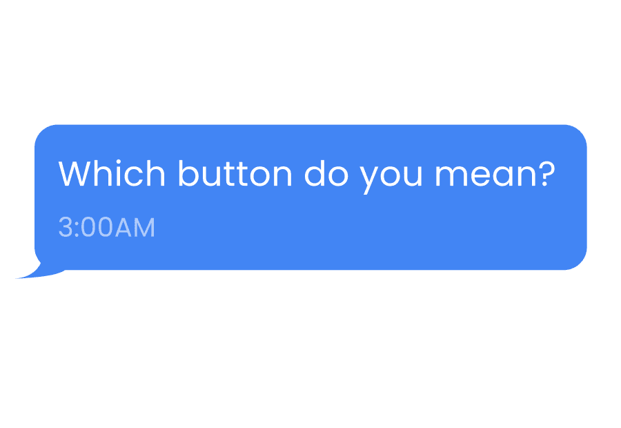 Unclear feedback